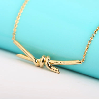 [Stellar jewels]KNOT NECKLACE GOLD