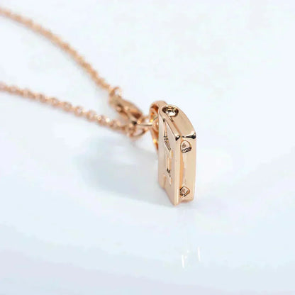 [Stellar Jewelry]AMULETTE PEDANT ROSE GOLD NECKLACE
