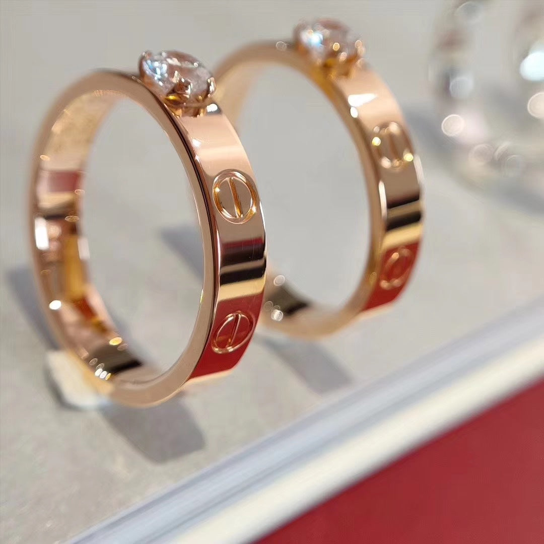 [Stellar Jewelry]LOVE RING 3.6MM 1 BIG DIAMOND