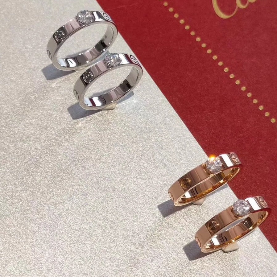 [Stellar Jewelry]LOVE RING 3.6MM 1 BIG DIAMOND
