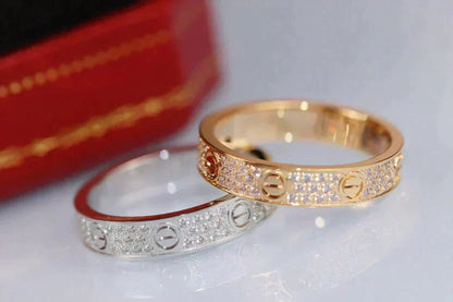 [Stellar Jewelry]LOVE RING 3.6MM DIAMOND PAVED