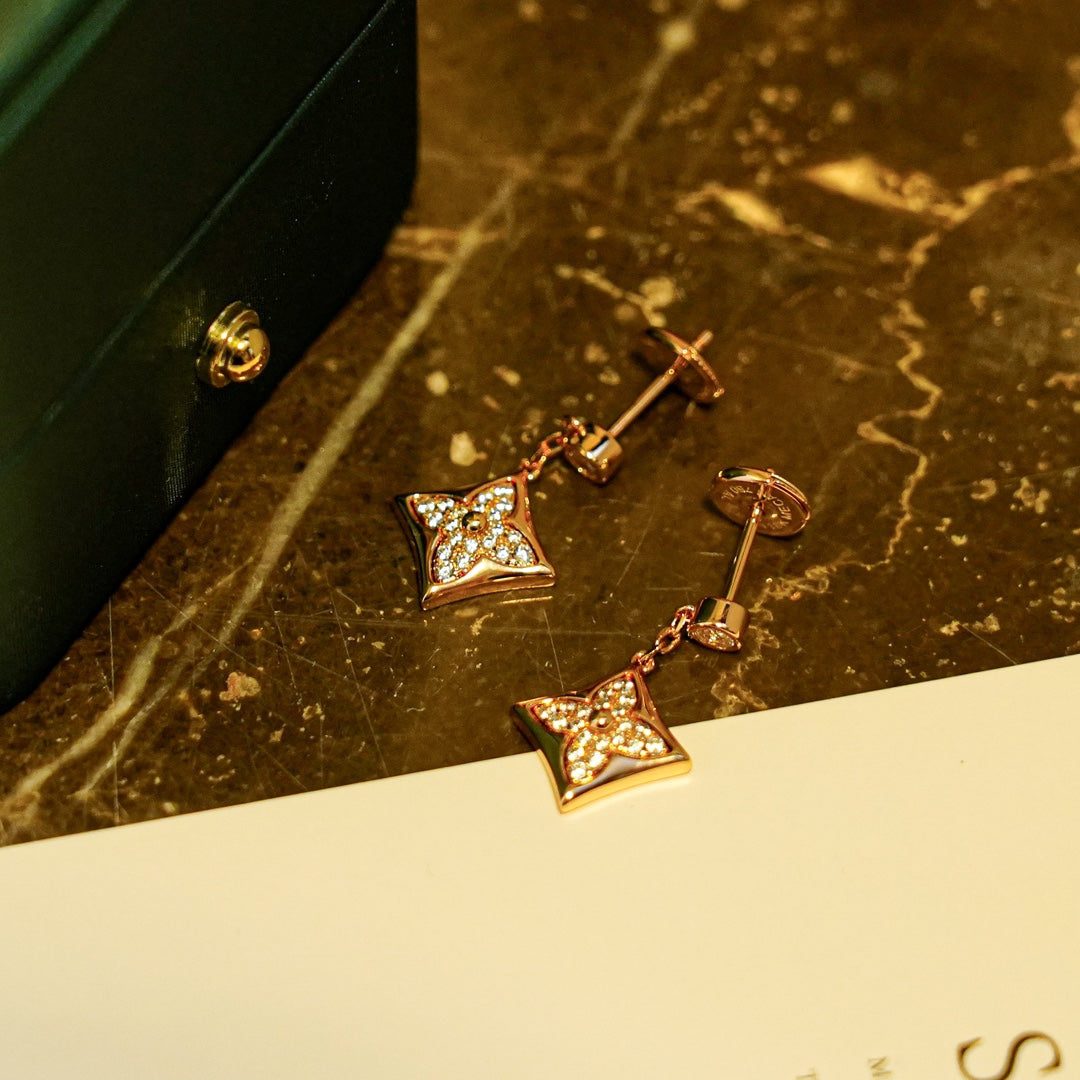 [Stellar Jewelry]STAR DIAMONDS EARRINGS GOLD