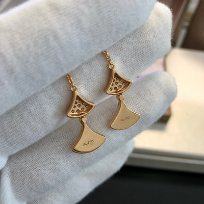 [Stellar Jewelry]DREAM EARRINGS 3 MOTIFS DIAMOND MOP PINK GOLD
