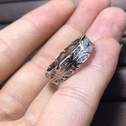 [Stellar jewels]OLIVE LEAF RING DIAMONDS