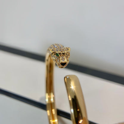 [Stellar Jewelry]PANTHERE GOLD DIAMOND OPEN BRACELET