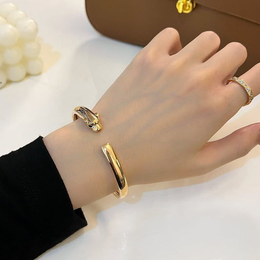 [Stellar Jewelry]PANTHERE GOLD OPEN BRACELET