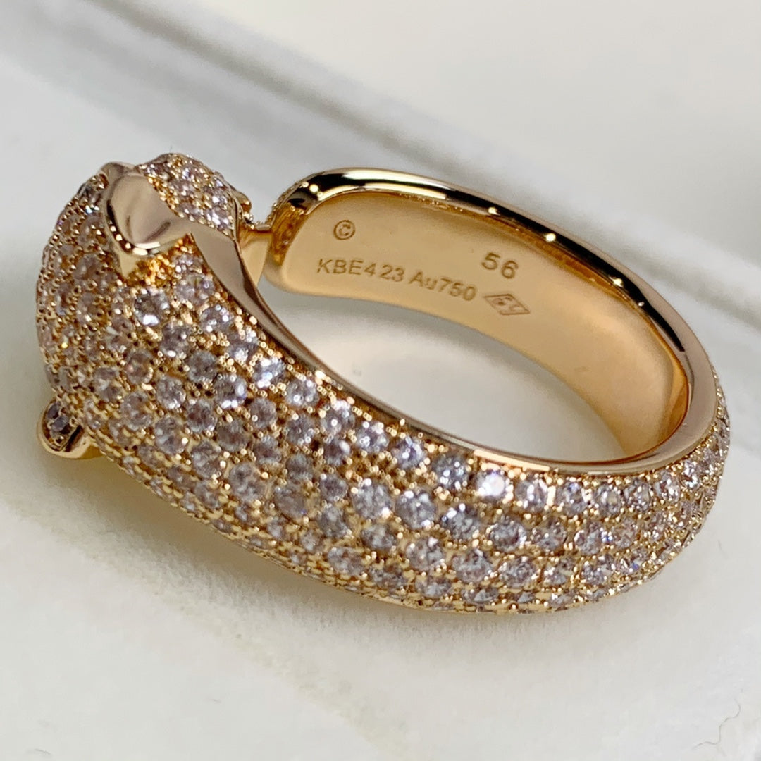 [Stellar Jewelry]PANTHERE PINK GOLD DIAMOND RING