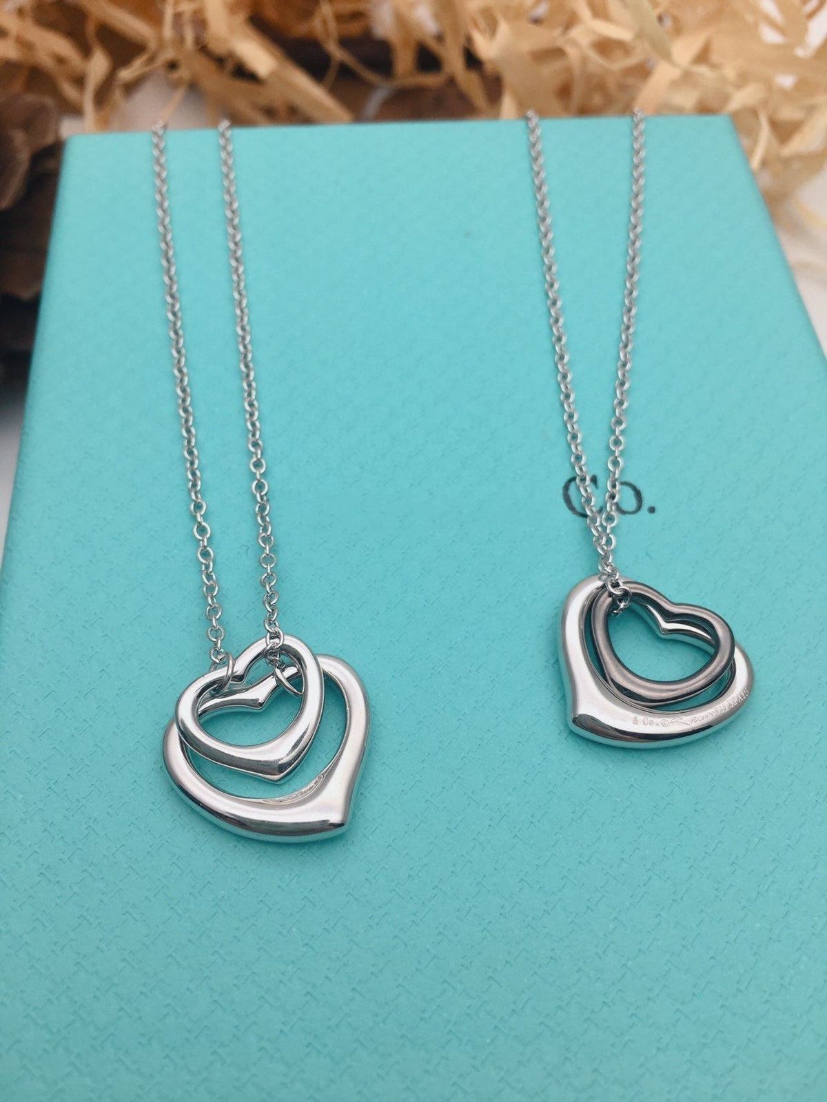 [Stellar jewels]OPEN HEART SILVER NECKLACE
