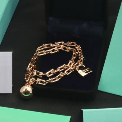 [Stellar jewels]HARDWEAR WRAP PINK GOLD BRACELET