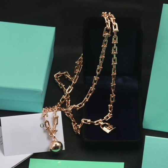 [Stellar jewels]HARDWEAR PINK GOLD WRAP NECKLACE