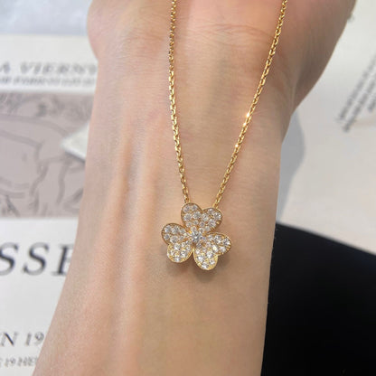 [Stellar Jewelry]FLOWER DIAMOND NECKLACE