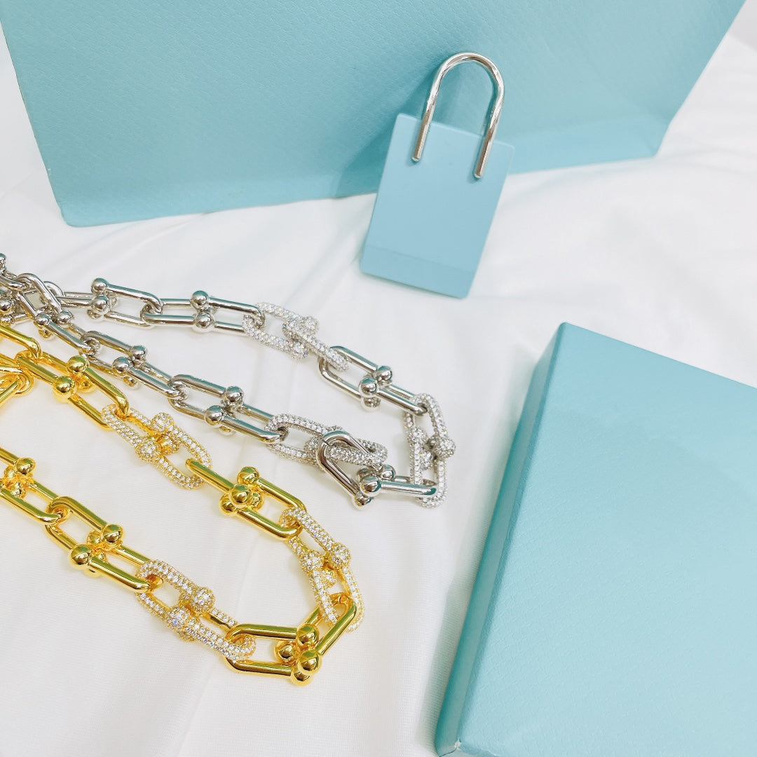 [Stellar jewels]HARDWEAR NECKLACE DIAMOND PAVED