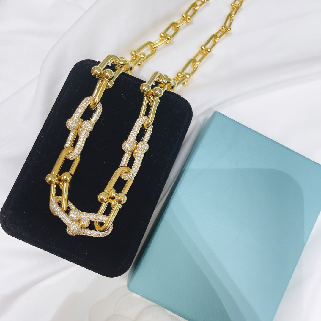 [Stellar jewels]HARDWEAR NECKLACE DIAMOND PAVED