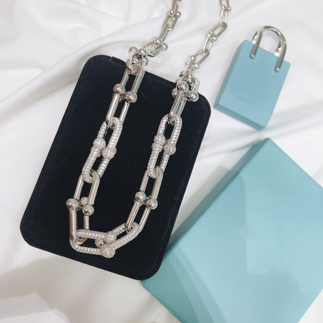 [Stellar jewels]HARDWEAR NECKLACE DIAMOND PAVED