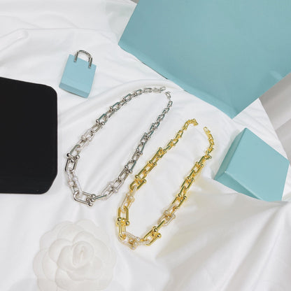 [Stellar jewels]HARDWEAR NECKLACE DIAMOND PAVED