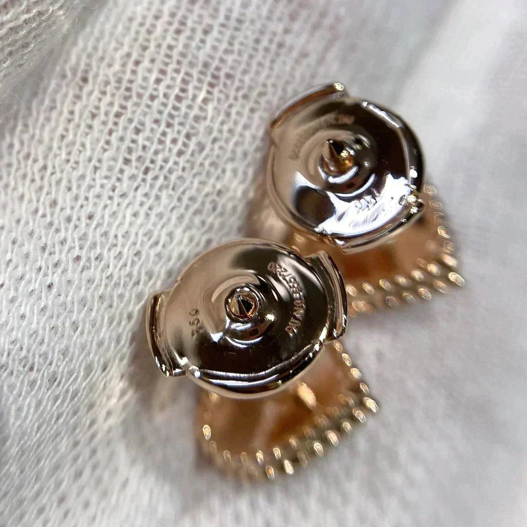 [Stellar Jewelry]HEART CARNELIAN STUD EARRINGS