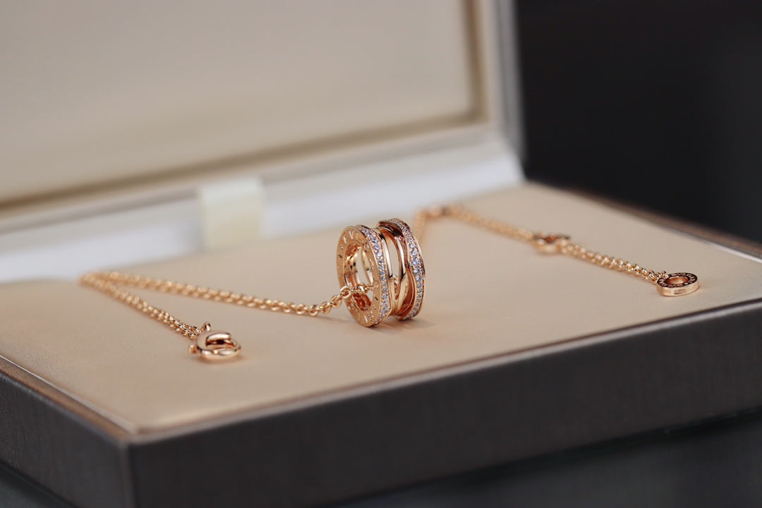 [Stellar Jewelry]ZERO 1 PINK GOLD NECKLACE
