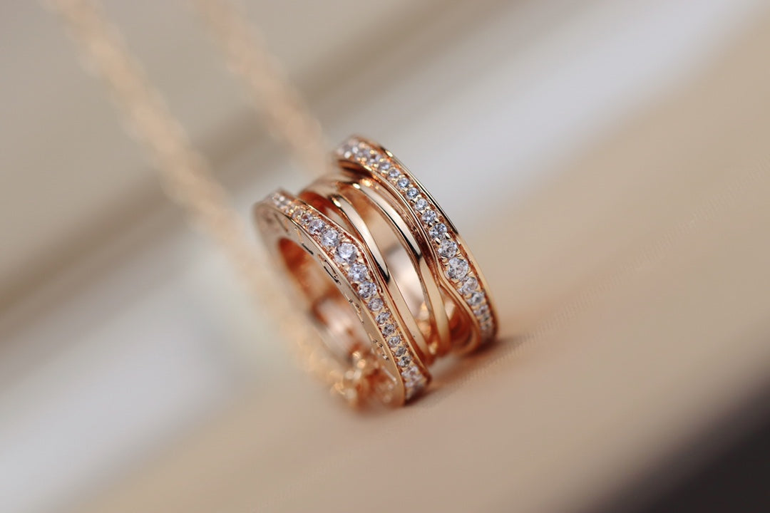 [Stellar Jewelry]ZERO 1 PINK GOLD NECKLACE