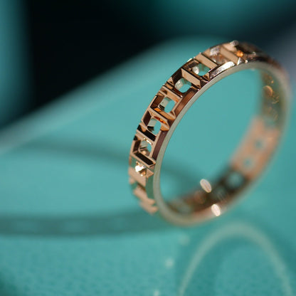 [Stellar jewels]T TRUE 3.5MM PINK GOLD RING