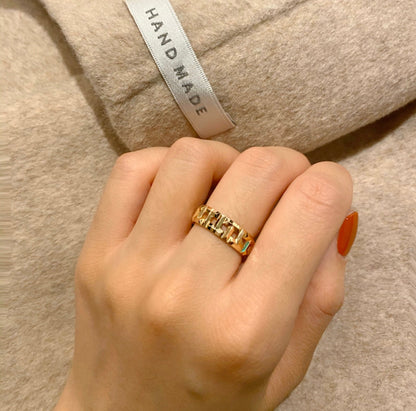 [Stellar jewels]T TRUE 3.5MM PINK GOLD RING