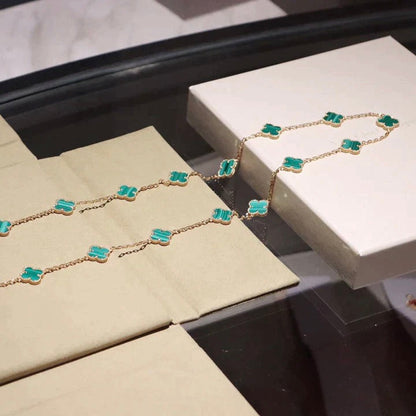 [Stellar Jewelry]CLOVER 20 MOTIFS MALACHITE GOLD