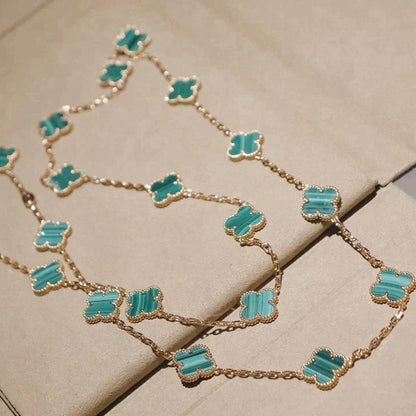 [Stellar Jewelry]CLOVER 20 MOTIFS MALACHITE GOLD