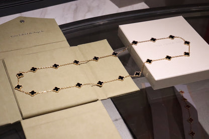[Stellar Jewelry]CLOVER 20 MOTIFS ONYX ROSE GOLD