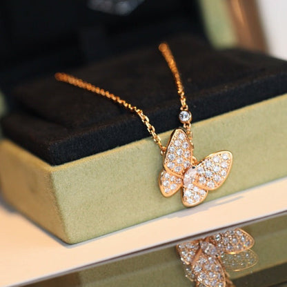 [Stellar Jewelry]BUTTERFLY DIAMOND NECKLACE