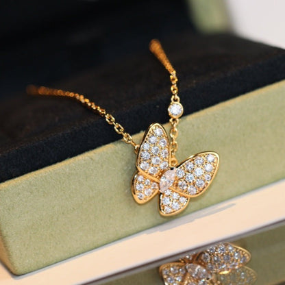 [Stellar Jewelry]BUTTERFLY DIAMOND NECKLACE