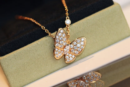[Stellar Jewelry]BUTTERFLY DIAMOND NECKLACE
