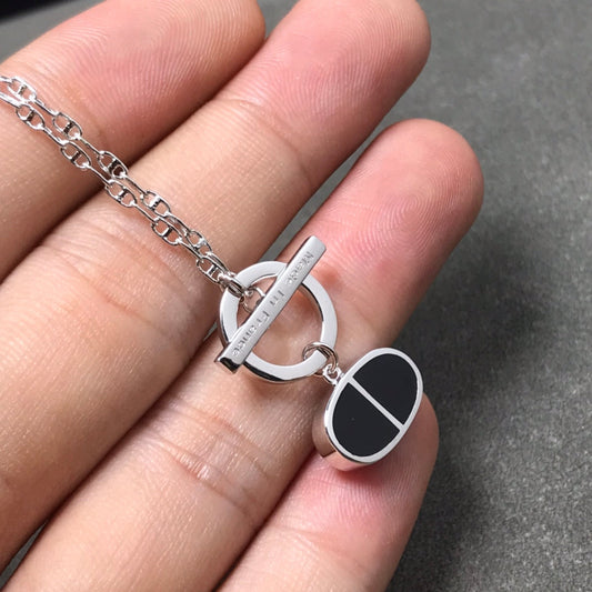 [Stellar Jewelry]CHAINE VERSO BLACK CERAMIC  NECKLACE
