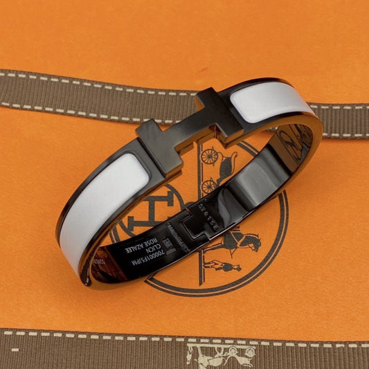 [Stellar Jewelry]H BRACELET 12MM BLACK WHITE CERAMIC