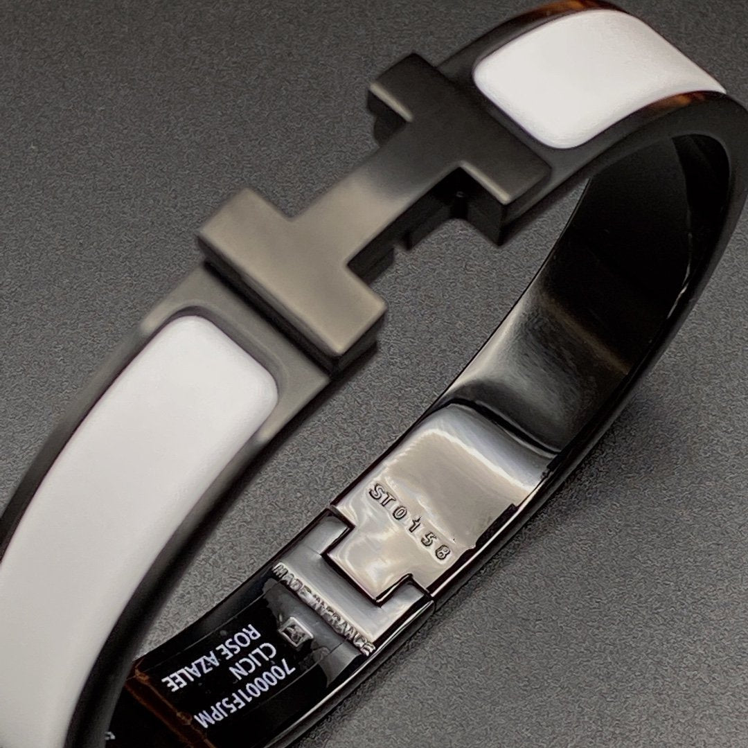 [Stellar Jewelry]H BRACELET 12MM BLACK WHITE CERAMIC