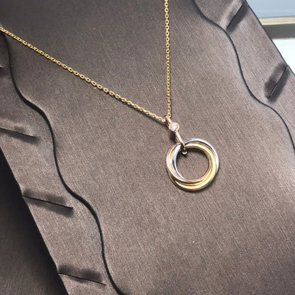[Stellar Jewelry]TRINITY  NECKLACE 1 DIAMOND
