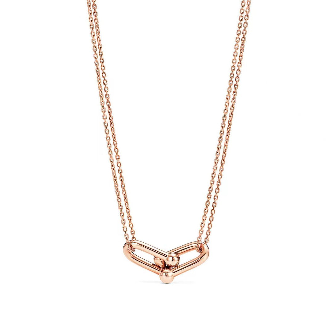 [Stellar jewels]HARDWEAR GOLD DOUBLE LINK NECKLACE