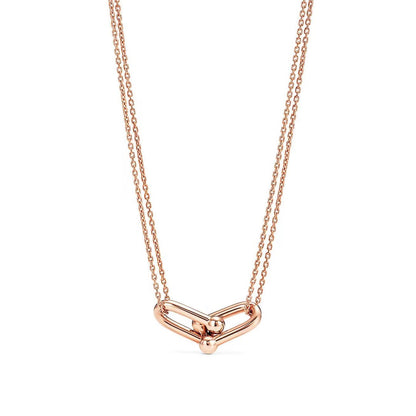 [Stellar jewels]HARDWEAR GOLD DOUBLE LINK NECKLACE