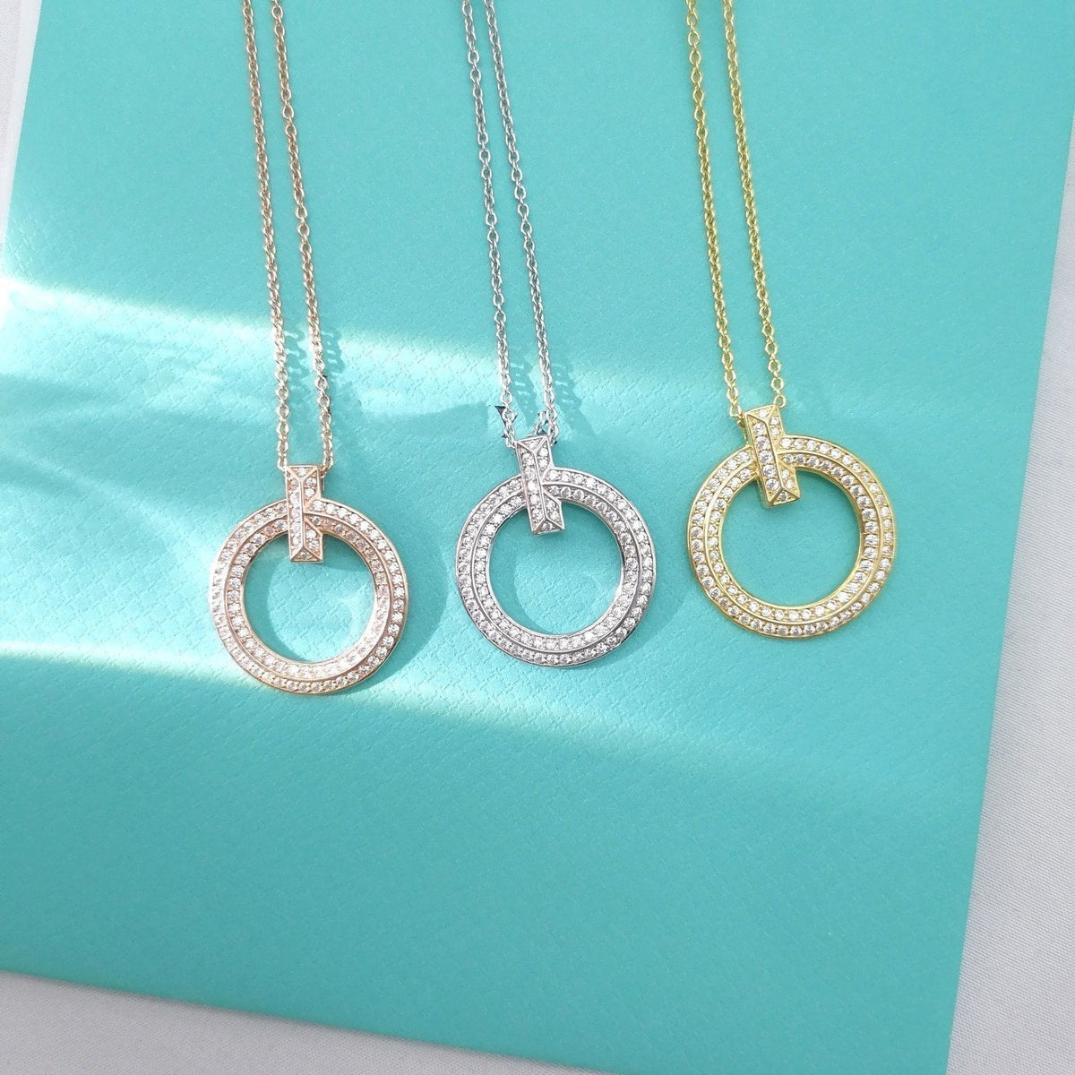 [Stellar jewels]T WIRE PEDANT DIAMOND NECKLACE