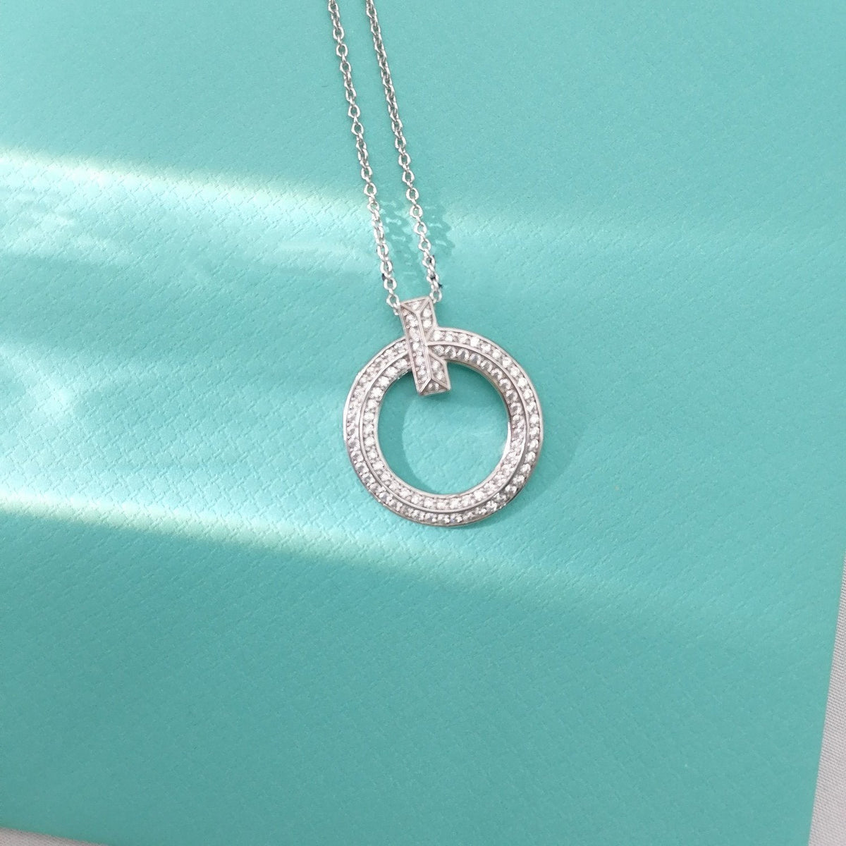 [Stellar jewels]T WIRE PEDANT DIAMOND NECKLACE