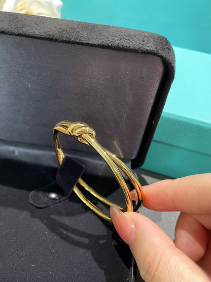 [Stellar jewels]KNOT DOUBLE ROW GOLD BRACELET