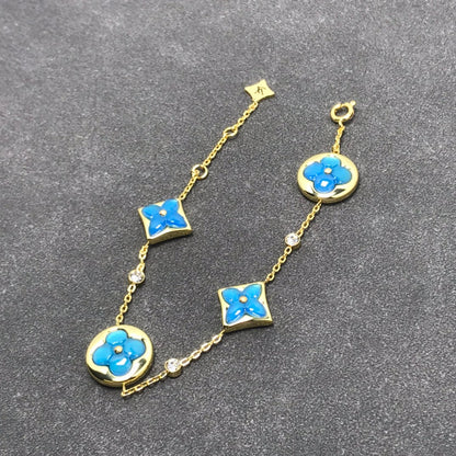 [Stellar Jewelry]STAR AND SUN TURQUOISE 4 MOTIFS 3 DIAMONDS