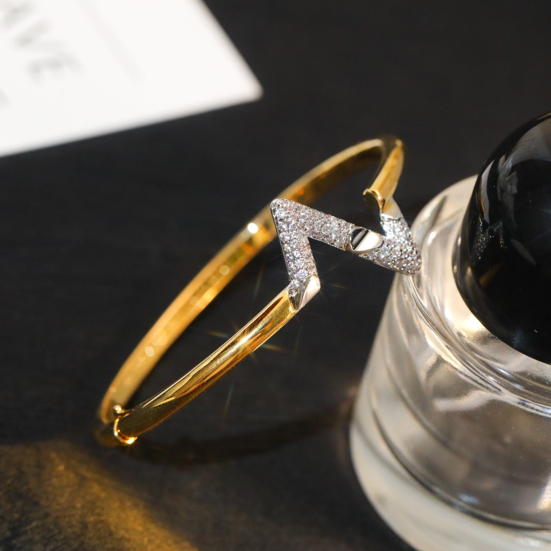 [Stellar Jewelry]VOLTE UPSITE DOWN GOLD DIAMOND BRACELET