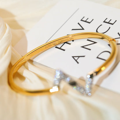 [Stellar Jewelry]VOLTE UPSITE DOWN GOLD DIAMOND BRACELET