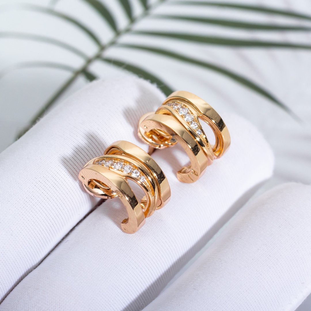 [Stellar Jewelry]ZERO 1 PINK GOLD DIAMONDS EARRINGS
