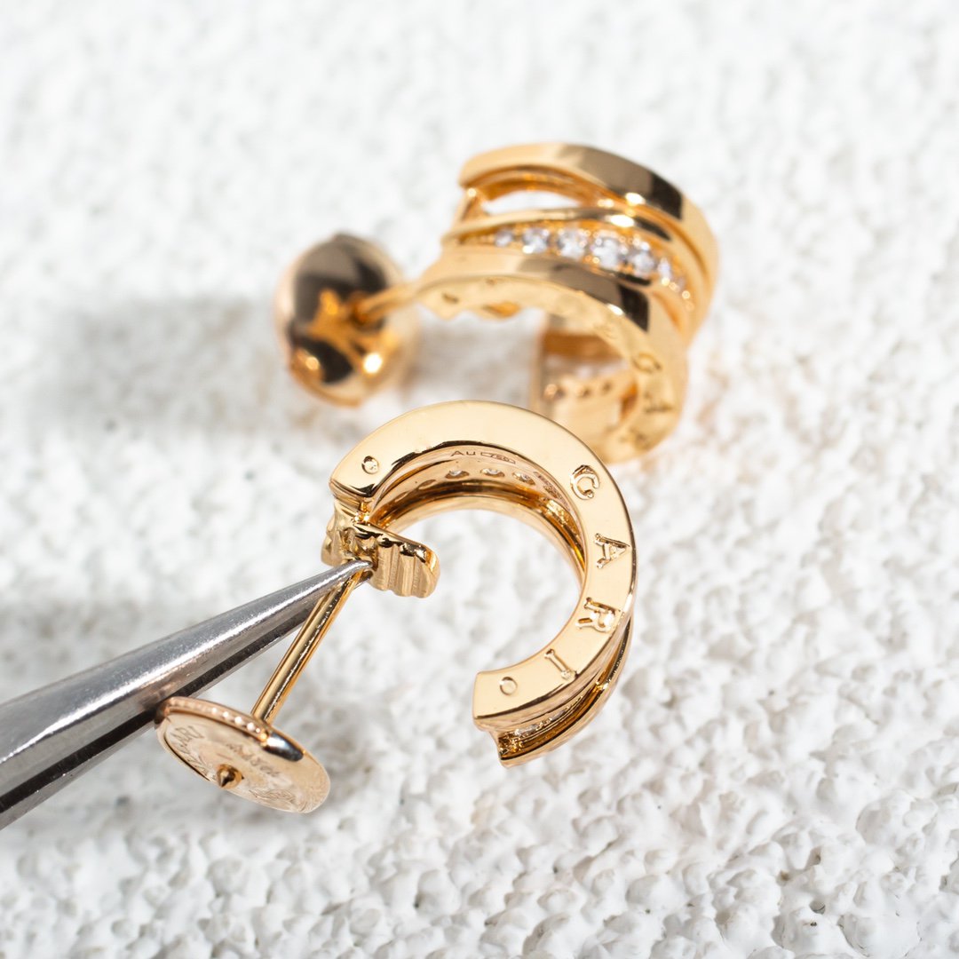 [Stellar Jewelry]ZERO 1 PINK GOLD DIAMONDS EARRINGS