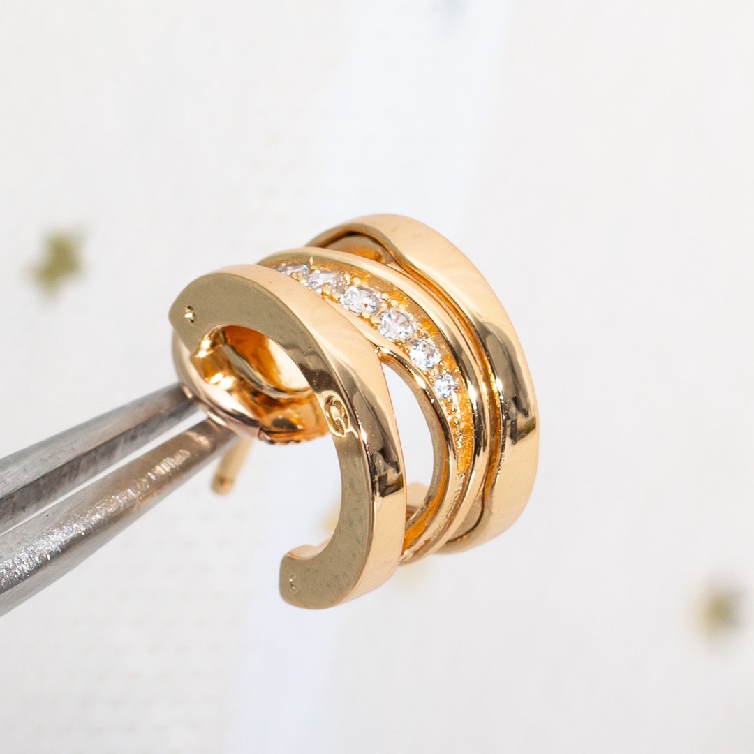 [Stellar Jewelry]ZERO 1 PINK GOLD DIAMONDS EARRINGS