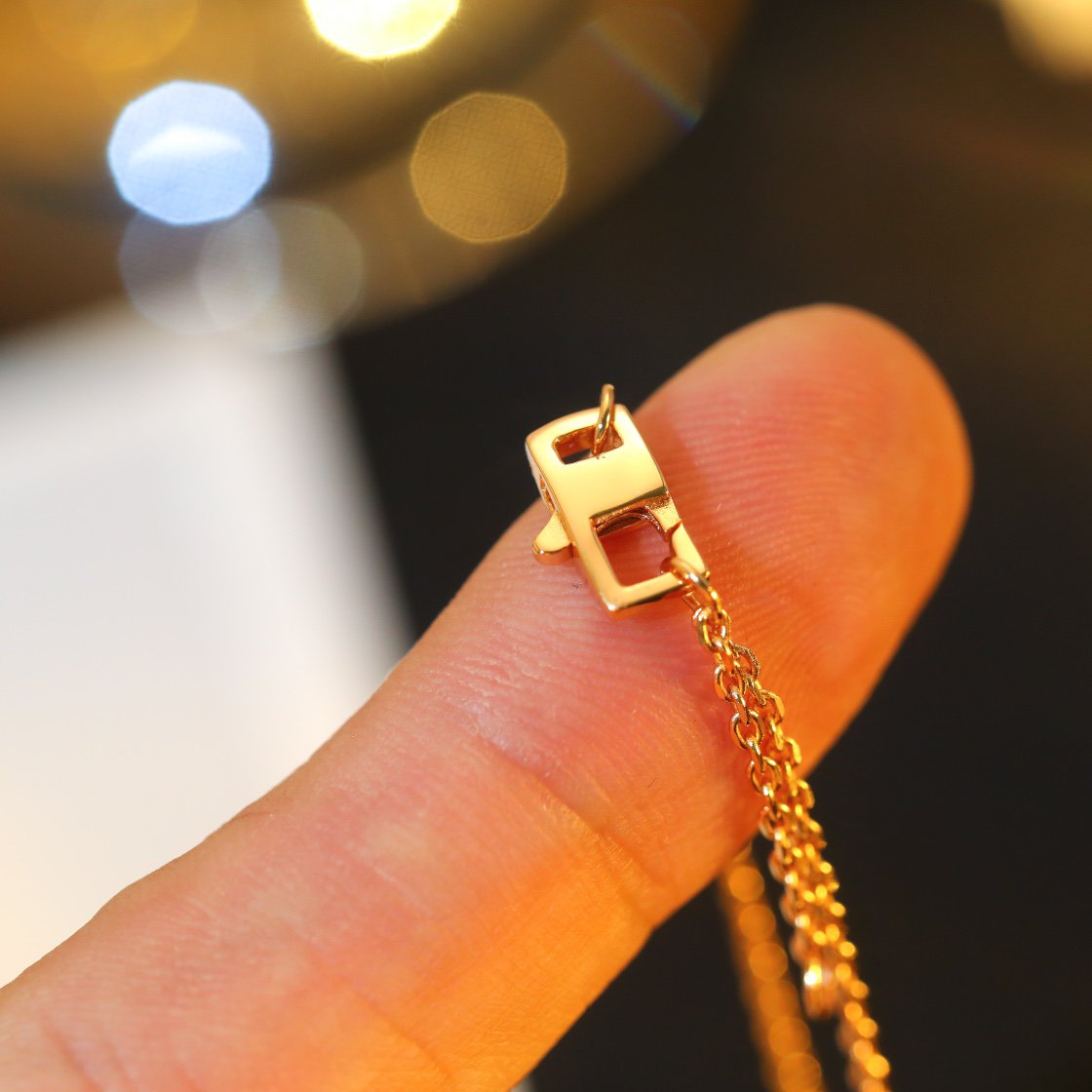 [Stellar Jewelry]STAR AND SUN DIAMOND PINK GOLD NECKLACE