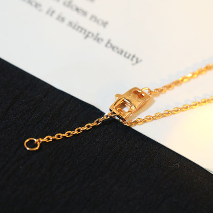[Stellar Jewelry]STAR AND SUN DIAMOND PINK GOLD NECKLACE