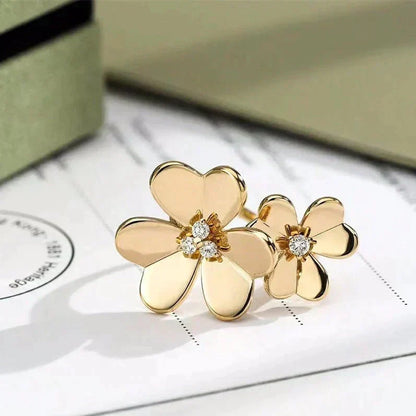 [Stellar Jewelry]CLOVER COMOS GOLD DIAMOND RING