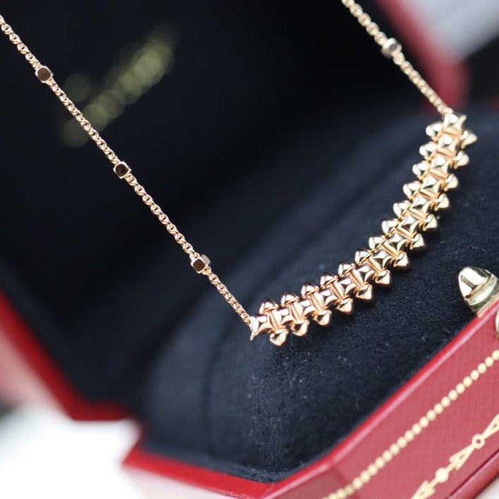 [Stellar Jewelry]CLASH PINK GOLD NECKLACE