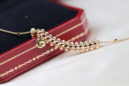 [Stellar Jewelry]CLASH PINK GOLD NECKLACE